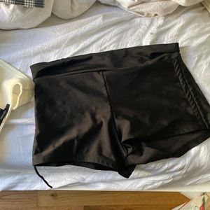 Black swim shorts